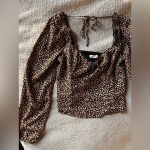 Abercrombie & Fitch Long Sleeve Sweetheart Top